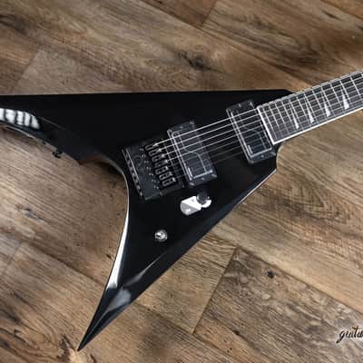 ESP LTD Arrow-1007B Evertune Baritone 7-String Fishman Fluence Guitar – Black image 8