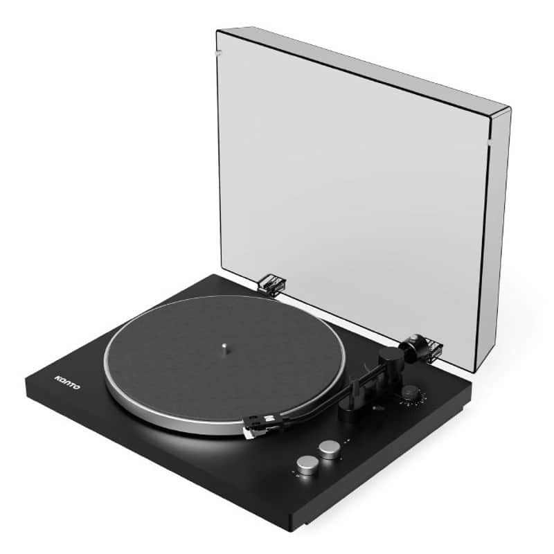 Kanto OBI3 (Gen2) Wireless Hi-Fi Turntable with Preamp & Pitch Control (matte black) imagen 1