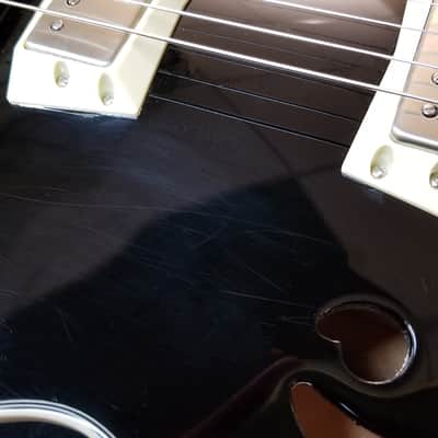 used Silvertone 1446 Semi-Hollow Guitar, Very Good Condition with Gig Bag image 12