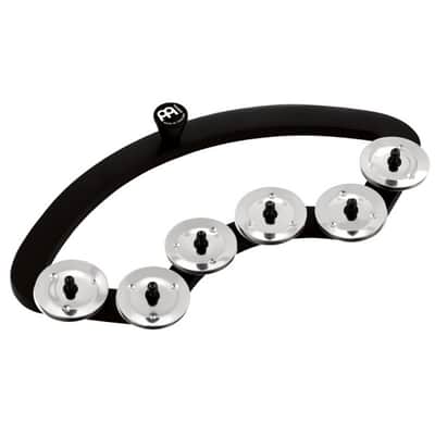 MEINL BBTA2-BK Backbeat Tambourine Tambourin für Trommeln 13-14 Zoll black image 1