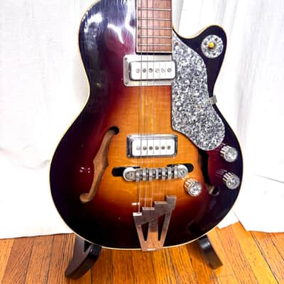 c. 1958 PREMIER BANTAM Deluxe E-704 Multivox Hollow Body Electric Guitar image 7