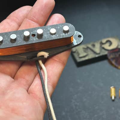 General Vintage Tone Neck pickup hand wound for Stratocaster ®️ Scatter wound Pre CBS type 60’s - Non aged image 5