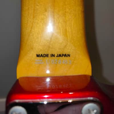 Fender Mustang MG69 Candy Apple Red MIJ Matching Headstock image 5