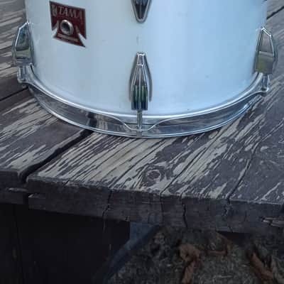 Tama Japan RARE Swingstar Tom 12" Red badge 1983 - Metallic white image 2