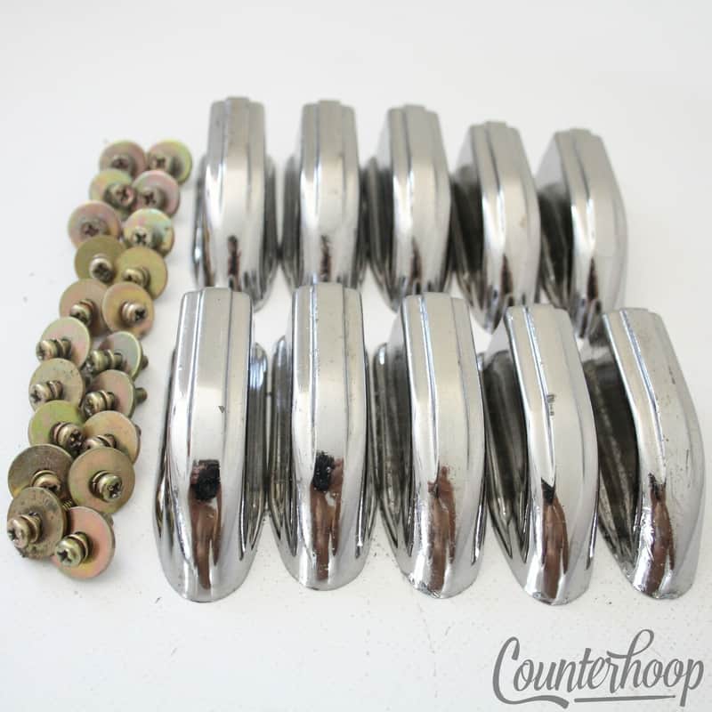 *Tama 10x Bass/Floor Tom Drum Lugs 1 3/4" Chrome Vintage 70s-80s Japan Hardware* image 1
