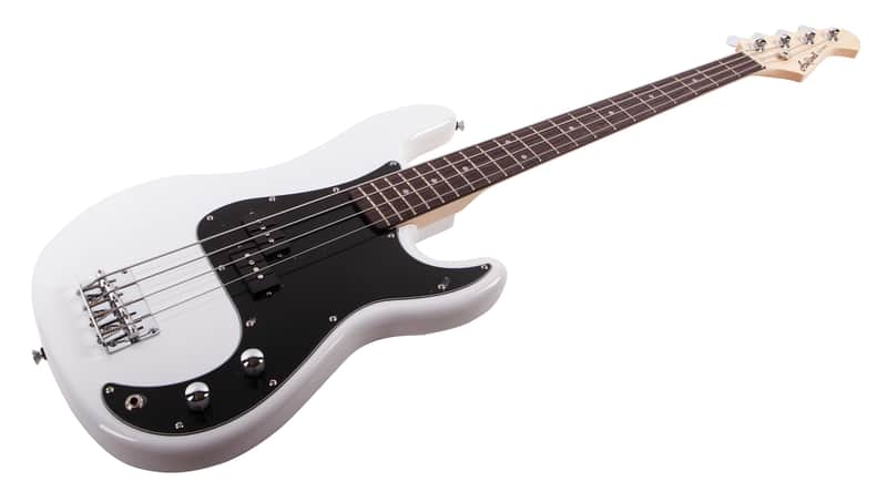 Aria STB-PBB-WH STB Series PRO II Basswood Body Bolt-On Maple Neck 4-String Electric Bass Guitar image 1