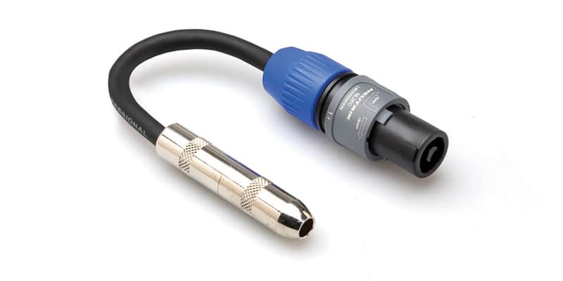Hosa GSK-112 Speaker Adaptor 1/4" Ts - Speakon 6 inch image 1