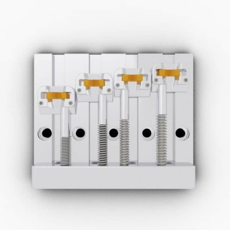 Hipshot 5K400C KickAss 4-String Bass Bridge Chrome image 1