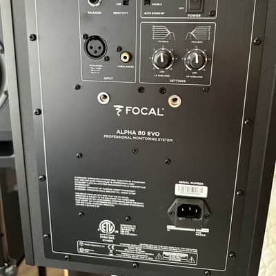 Focal Alpha 80 Evo Powered Studio Monitor (Pair) 2021 - Present - Black image 3