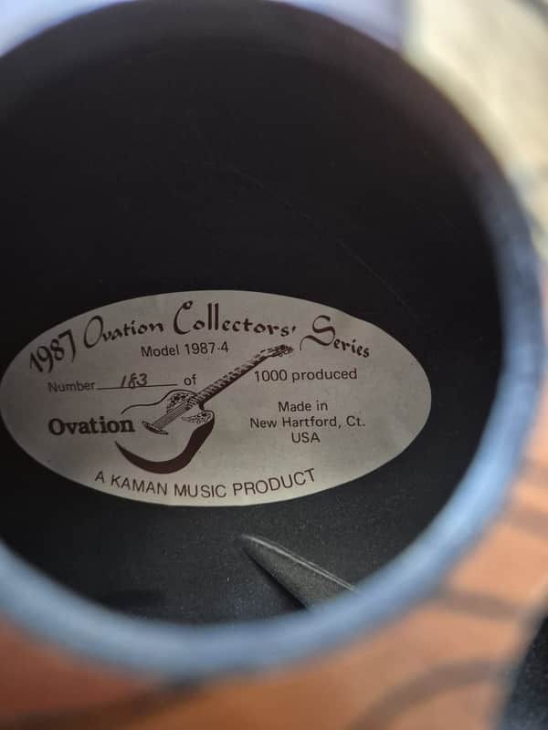 1987-4 Ovation Collector's Series #183 of 1000 | Reverb The