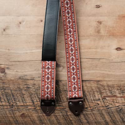 Vintage Red 60s/70s Hippie Guitar Strap / Handmade in the UK / Case Candy image 4