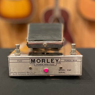 Vintage Morley PFW Power Fuzz Wah Pedal for Electric Guitar & Bass Silver w Power imagen 8