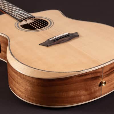 Washburn VITE S9V Bella Tono Studio Cutaway Acoustic Electric Guitar - Gloss Charcoal Burst (BTS9VCECH-D-U) image 5
