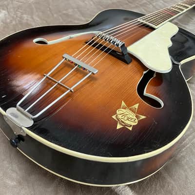 1956 Arnold Hoyer Famos Model/ Hand carved solid alpine sprucle top, solid one piece maple back image 2