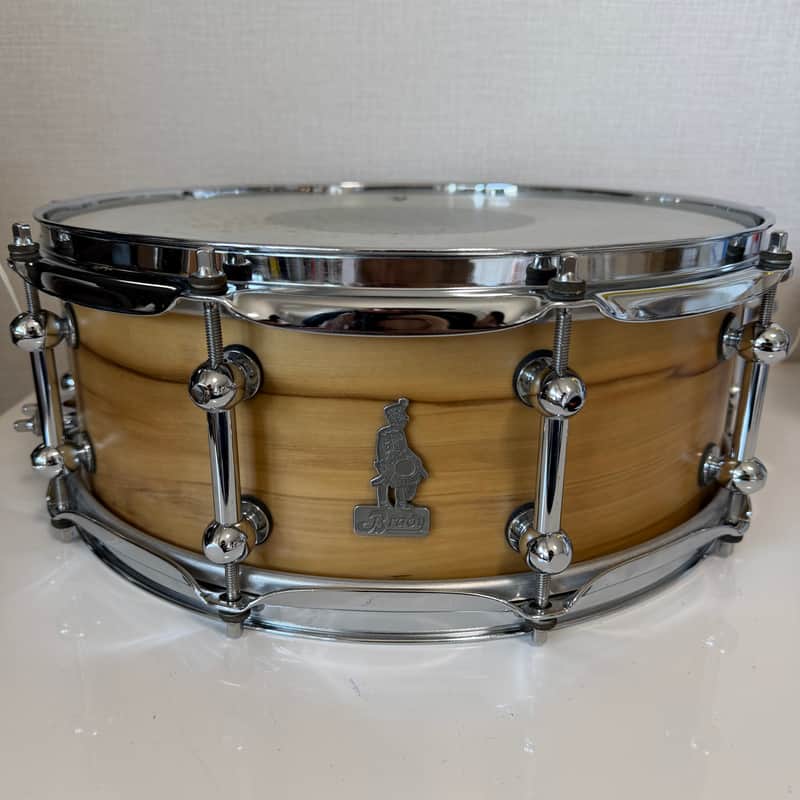 Brady Jarrah Ply Blackheart finish 14x5.5 snare drum image 1