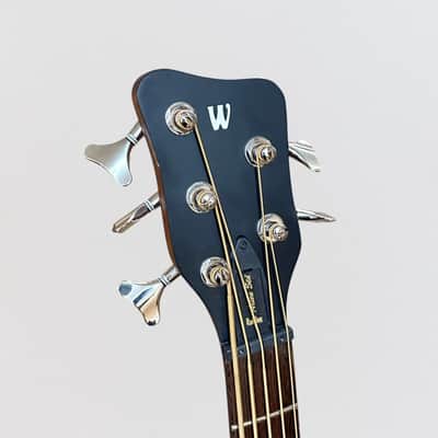 Warwick Alien Standard 5 String Acoustic Electric Bass Guitar - Black image 12