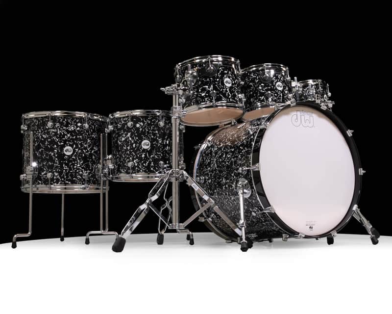 DW Design Series 6pc Shell Pack - Black Lightning Limited Edition image 1