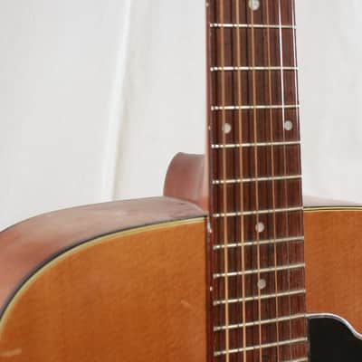 Project Repair 1970's Ventura V6 Square Shoulder Dreadnought Acoustic Guitar w/ Case image 5