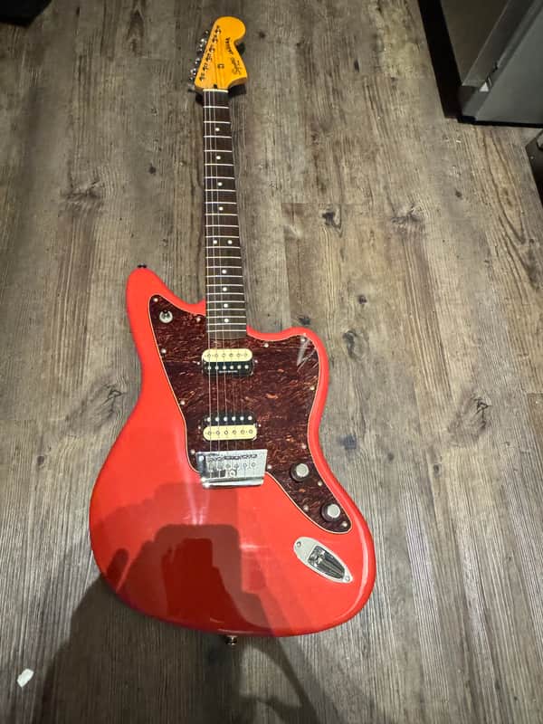 Squier Vintage modified Jaguar HH hardtail 2010s - Fiesta red