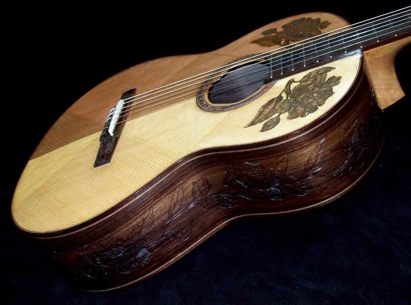 Blueberry Guitar Classical Nylon String 2023 - Hand Carved & Handmade image 1