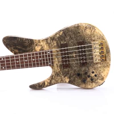 2000 Fodera Imperial Beezelite Buckeye Burl 5-String Bass Guitar Lefty #50662 image 1