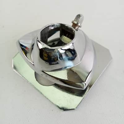 *Premier Bass Drum Single Ratchet Tom Post Arm Receiver Mount #389-50 Chrome 60s image 1