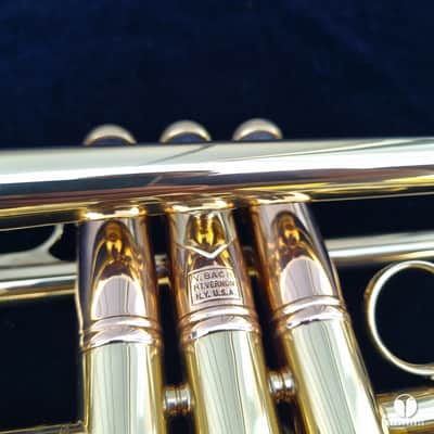 0.462 Mt Vernon Vincent Bach Stradivarius Lightweight STAR 25 trumpet case mouthpiece  gamonbrass image 19