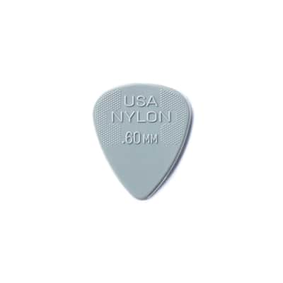 Dunlop JD-44P.60 Nylon Standard Picks 12-Pack 0.60mm (Grey) - Set of Picks image 1