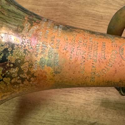 Antoine Courtois Brevete Trumpet Natural Relic with Case image 23