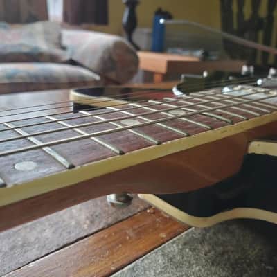 Kingston MIJ vintage Kent/Teisco-esque electric 1960s red burst image 10