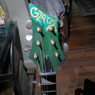Glarry FLAME GUITAR 2025 - Deep green with shift purple metal flake image 3