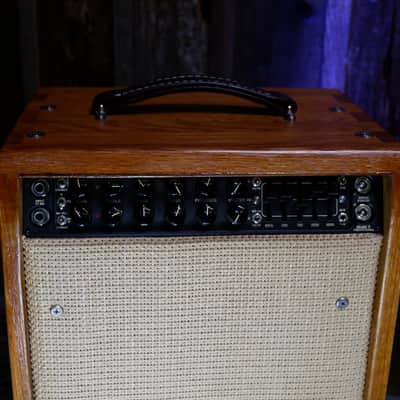 Mesa Boogie Mark Five 25 2-Channel 25-Watt Custom Guitar Combo - Red Oak & Wicker With Electro-Voice Black Shadow image 3