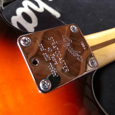 Rare Fender 40th Anniversary American Standard Stratocaster USA 1994 Brown Sunburst Rosewood fretboard image 14