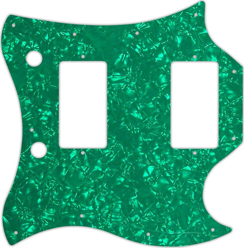 WD Custom Pickguard For Gibson 1963-1970 Full Face SG #28GR Green Pearl/White/Black/White image 1