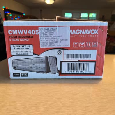 Magnavox CMWV405 VCR VHS Player Brand New In Box Never Used! Very Rare! image 3