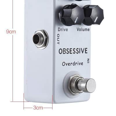Mini Obsessive Overdrive Effect Pedal with True Bypass Switch (Price includes the import duty for US buyer) image 3