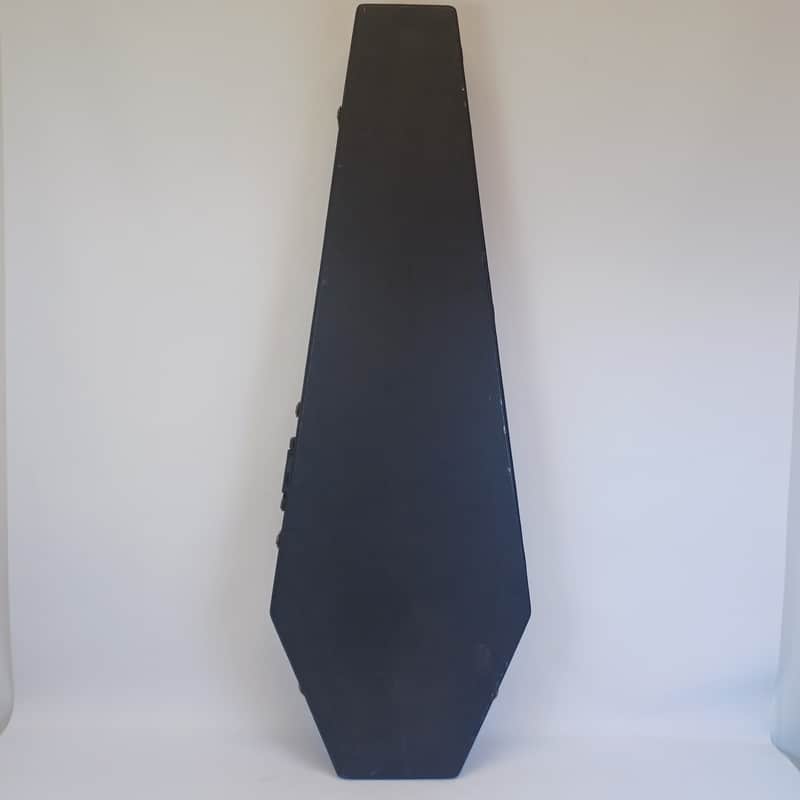 Coffin Cases Model B195R Bass Guitar Case Red Velvet Interior Black Exterior image 1