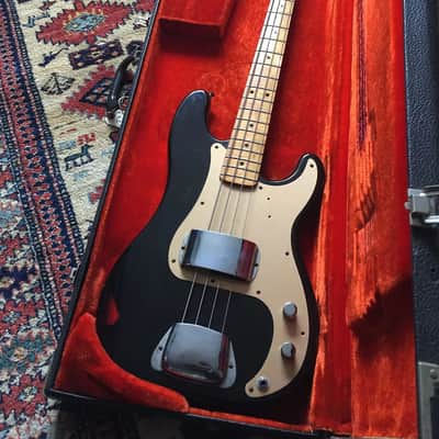 Fender Precision Bass 1977 *Factory* Black over Sunburst 9.2lbs! Flame! image 1