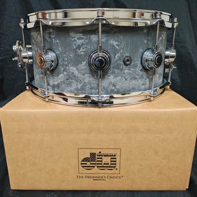 DW #DRVC6514SVC USA Collectors Series 6.5x14"  5mm Solid Concrete Snare Drum w/ Chrome Hardware image 3