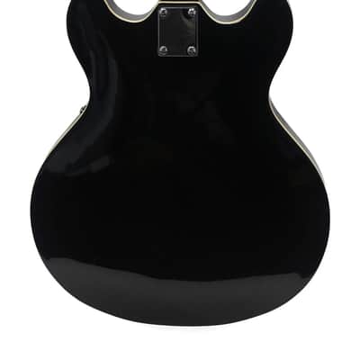 2010 Oscar Schmidt by Washburn Delta King OE-30/BK Hollowbody Electric Guitar - Black Beauty image 5