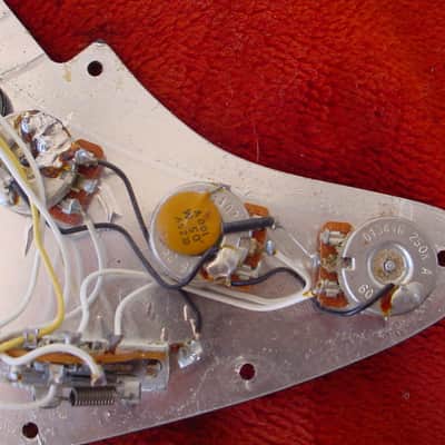 1979 Fender Stratocaster Original Pickguard Pickups Pots x-1 vintage USA image 3