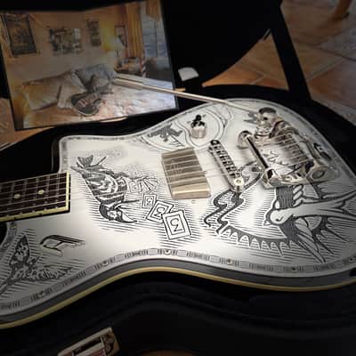 Duesenberg  Johnny Depp Jack Sparrow Limited edition Signature Series Aluminum Tattooed image 6