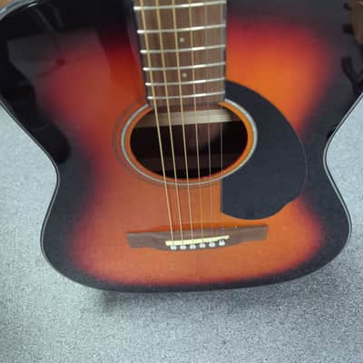 Fender CC60S Concert Acoustic Guitar - Red burst image 1