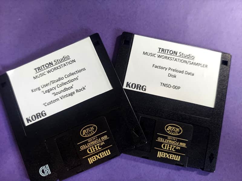 Korg Triton Studio Factory Preload Data Reset Disk and 6 New Sound Collections image 1