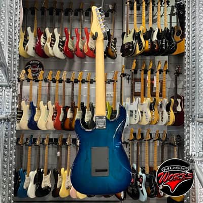 Schecter Custom Shop Sunset Custom Hsh Trans Sky Blue Made In USA image 7