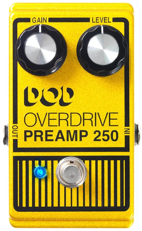 DOD Overdrive Preamp 250 Effect Pedal image 1