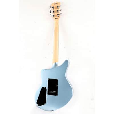 D'Angelico Premier Series Bedford SH Limited-Edition Electric Guitar with Tremolo Regular Ice Blue Metallic image 2