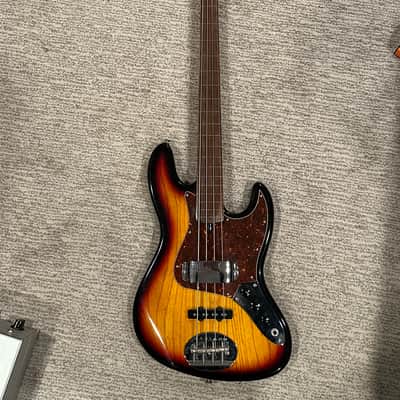Lakland Skyline FRETLESS Vintage J CIK 2003 - Sunburst image 3