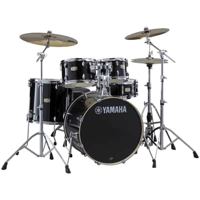 Yamaha Stage Custom Birch 5-Piece Drum Shell Kit, Raven Black