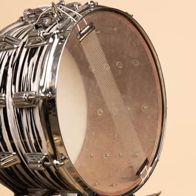 Vintage Newsound 8x14 White Tiger Pearl Snare Drum image 11